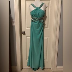 Teal formal dress